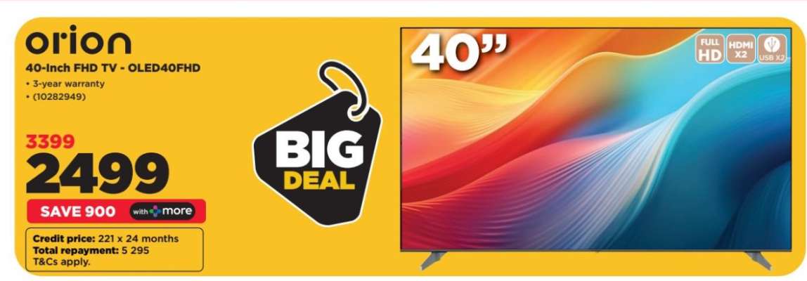 orion 40-inch FHD TV - OLED40FHD