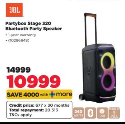 JBL Partybox Stage 320 Bluetooth Party Speaker