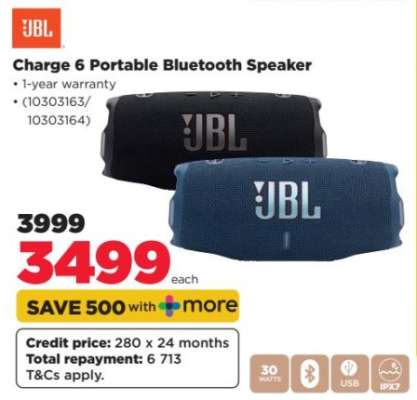 Charge 6 Portable Bluetooth Speaker