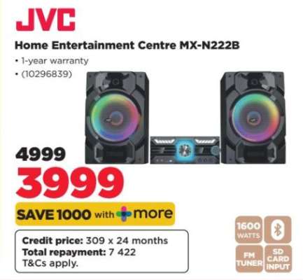 JVC Home Entertainment Centre MX-N222B