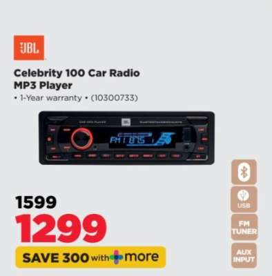 JBL Celebrity 100 Car Radio MP3 Player