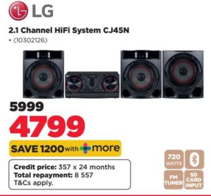 LG 2.1 Channel HiFi System CJ45N