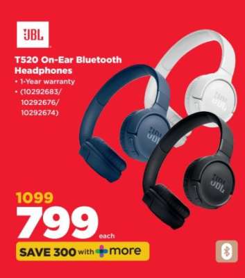 JBL T520 On-Ear Bluetooth Headphones