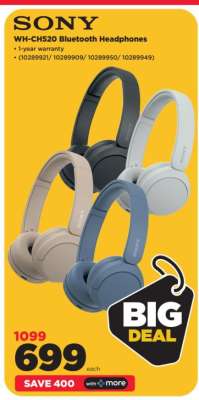 Sony WH-CH520 Bluetooth Headphones