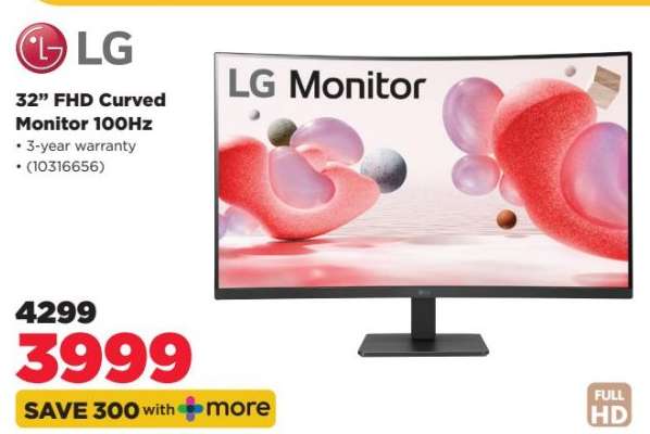 LG 32" FHD Curved Monitor 100Hz