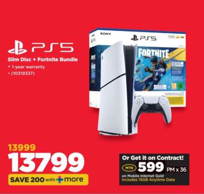 PS5 Slim Disc + Fortnite Bundle