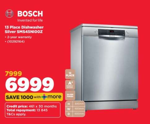 13 Place Dishwasher Silver SMS45NIO0Z