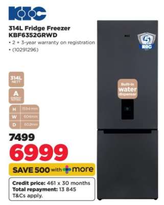 KIC 314L Fridge Freezer KBF6352GRWD