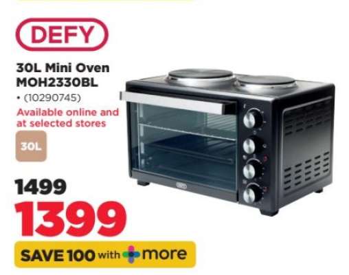 DEFY 30L Mini Oven MOH2330BL