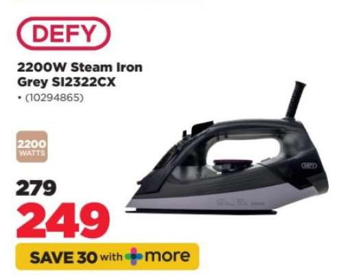 DEFY 2200W Steam Iron Grey SI2322CX