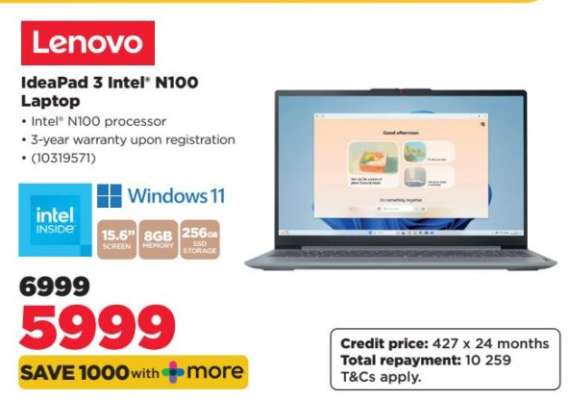 Lenovo IdeaPad 3 Intel N100 Laptop