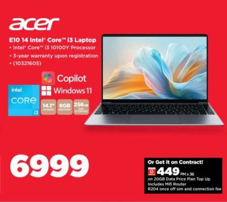 Acer E10 14 Intel Core i3 Laptop