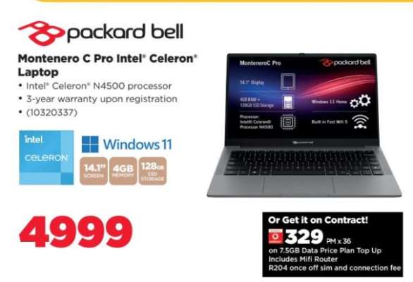 Montenero C Pro Intel® Celeron® Laptop