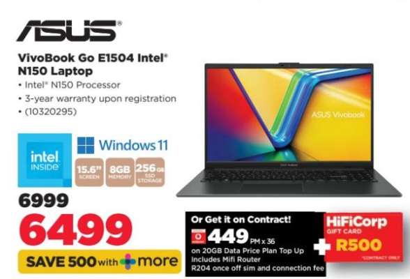 ASUS VivoBook Go E1504 Intel N150 Laptop
