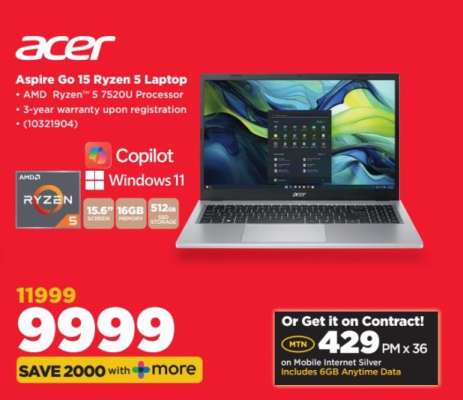 Acer Aspire Go 15 Ryzen 5 Laptop