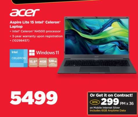 Acer Aspire Lite 15 Intel Celeron Laptop