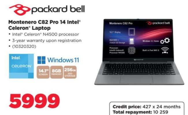 Montenero C82 Pro 14 Intel Celeron Laptop