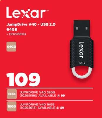 Lexar JumpDrive V40 - USB 2.0 64GB