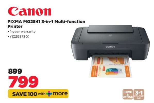 Canon PIXMA MG2541 3-in-1 Multi-function Printer