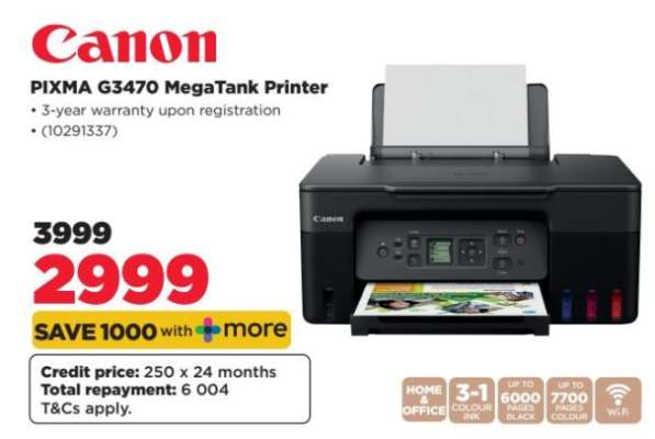 Canon PIXMA G3470 MegaTank Printer