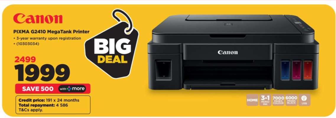 Canon PIXMA G2410 MegaTank Printer