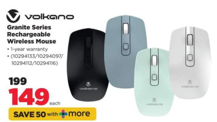 Volkano Granite Series Rechargeable Wireless Mouse