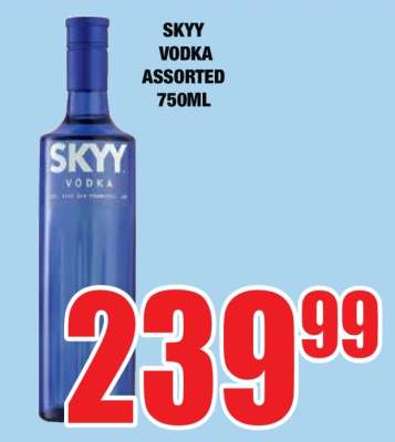 SKYY Vodka Assorted 750ml