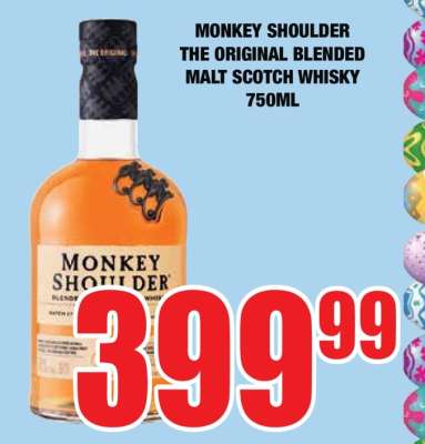 MONKEY SHOULDER The Original Blended Malt Scotch Whisky 750ml