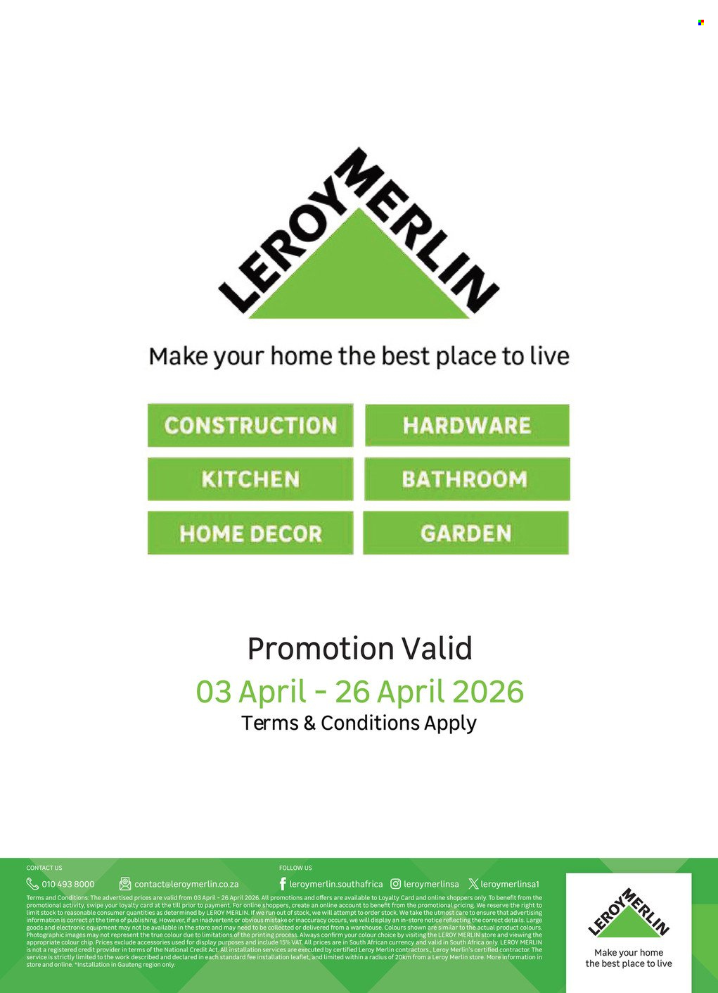 Leroy Merlin specials - 03/04/2026 - 26/04/2026. Page 18