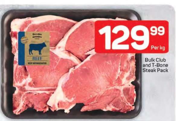 Bulk Club and T-Bone Steak Pack