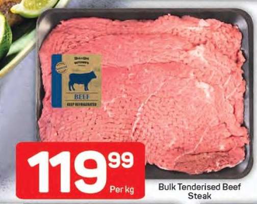 Bulk Tenderised Beef Steak
