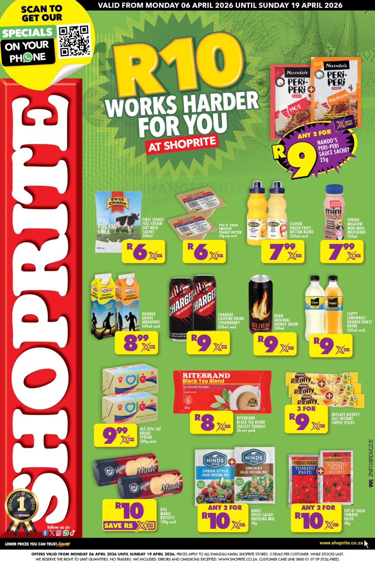 Shoprite specials - 06/04/2026 - 19/04/2026. Page 1
