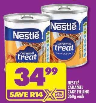 NESTLÉ CARAMEL CAKE FILLING 360g each