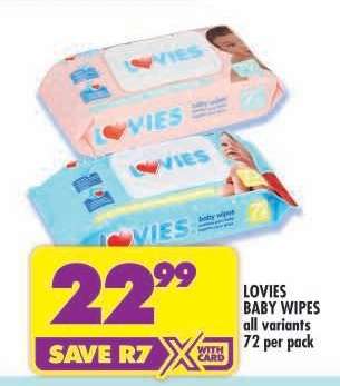 LOVIES BABY WIPES