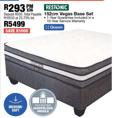 Restonic 152cm Vegas Base Set