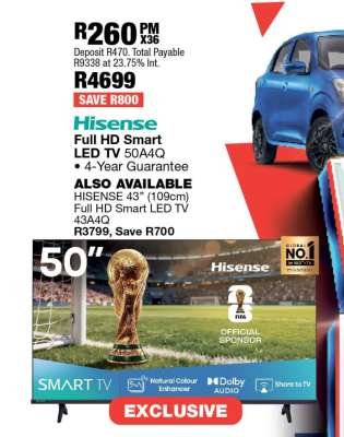 Hisense Full HD Smart LED TV 50A4Q