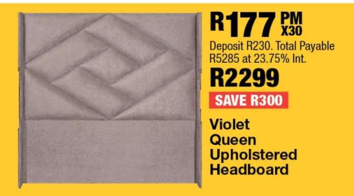 Violet Queen Upholstered Headboard