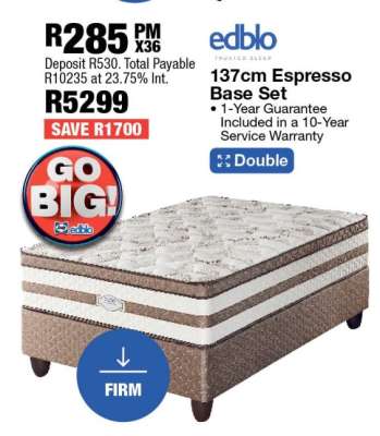 137cm Espresso Base Set