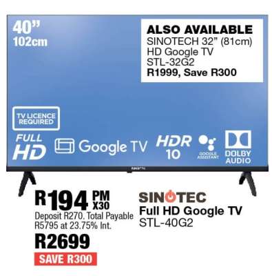 SINOTEC Full HD Google TV STL-40G2