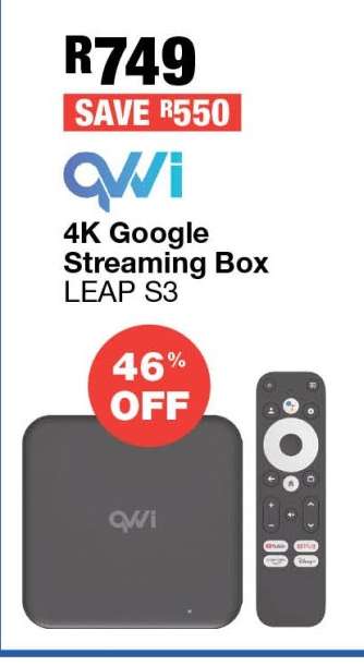 QWI 4K Google Streaming Box LEAP S3