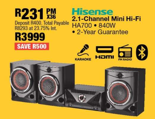 Hisense 2.1-Channel Mini Hi-Fi