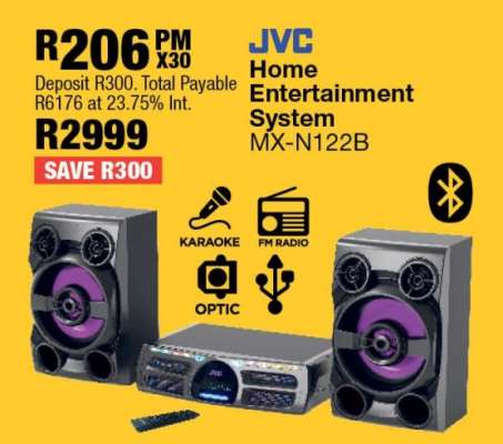 JVC Home Entertainment System MX-N122B