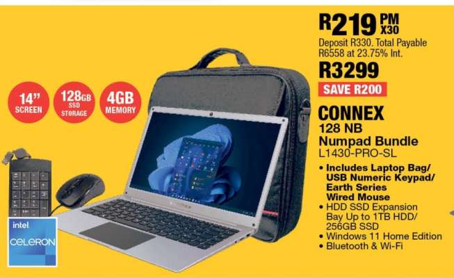 CONNEX 128 NB Numpad Bundle L1430-PRO-SL