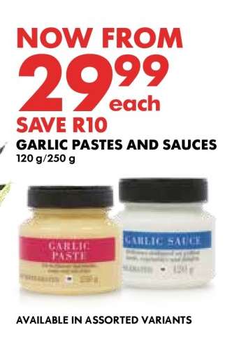 Garlic Pastes and Sauces