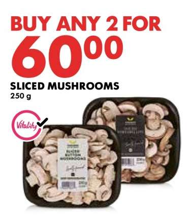 Sliced Mushrooms