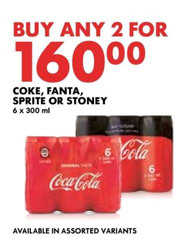 COKE, FANTA, SPRITE or STONEY