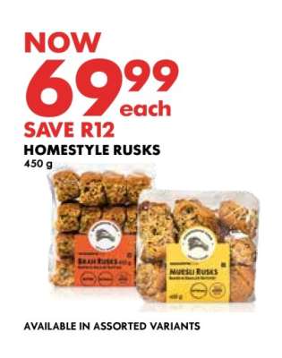 HOMESTYLE RUSKS