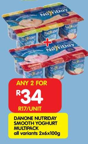 DANONE NUTRIDAY SMOOTH YOGHURT MULTIPACK