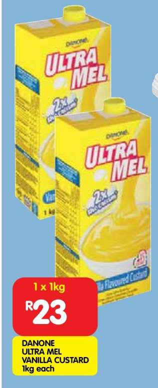 DANONE ULTRA MEL VANILLA CUSTARD 1kg each
