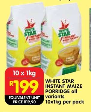 White Star Instant Maize Porridge All Variants